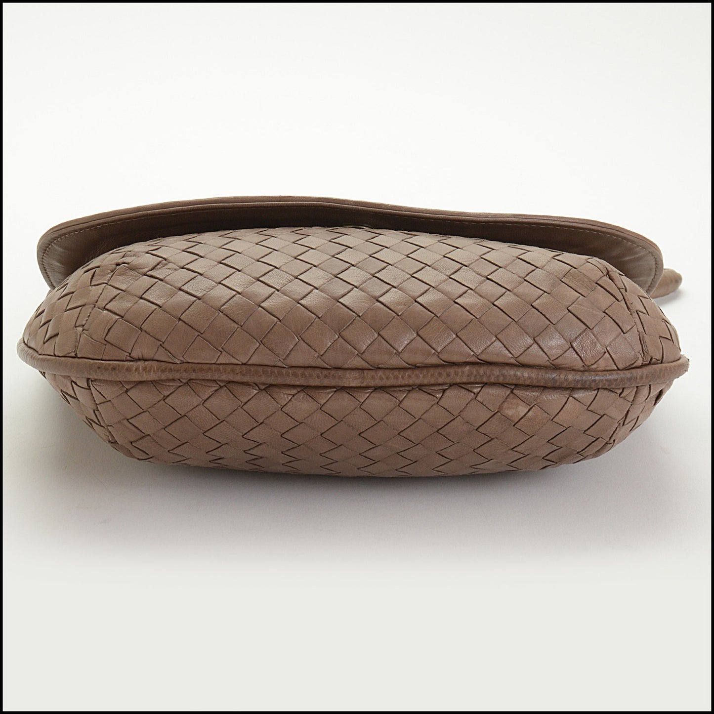 RDC14899 BOTTEGA VENETA Taupe Intrecciato Vintage Crossbody Bag