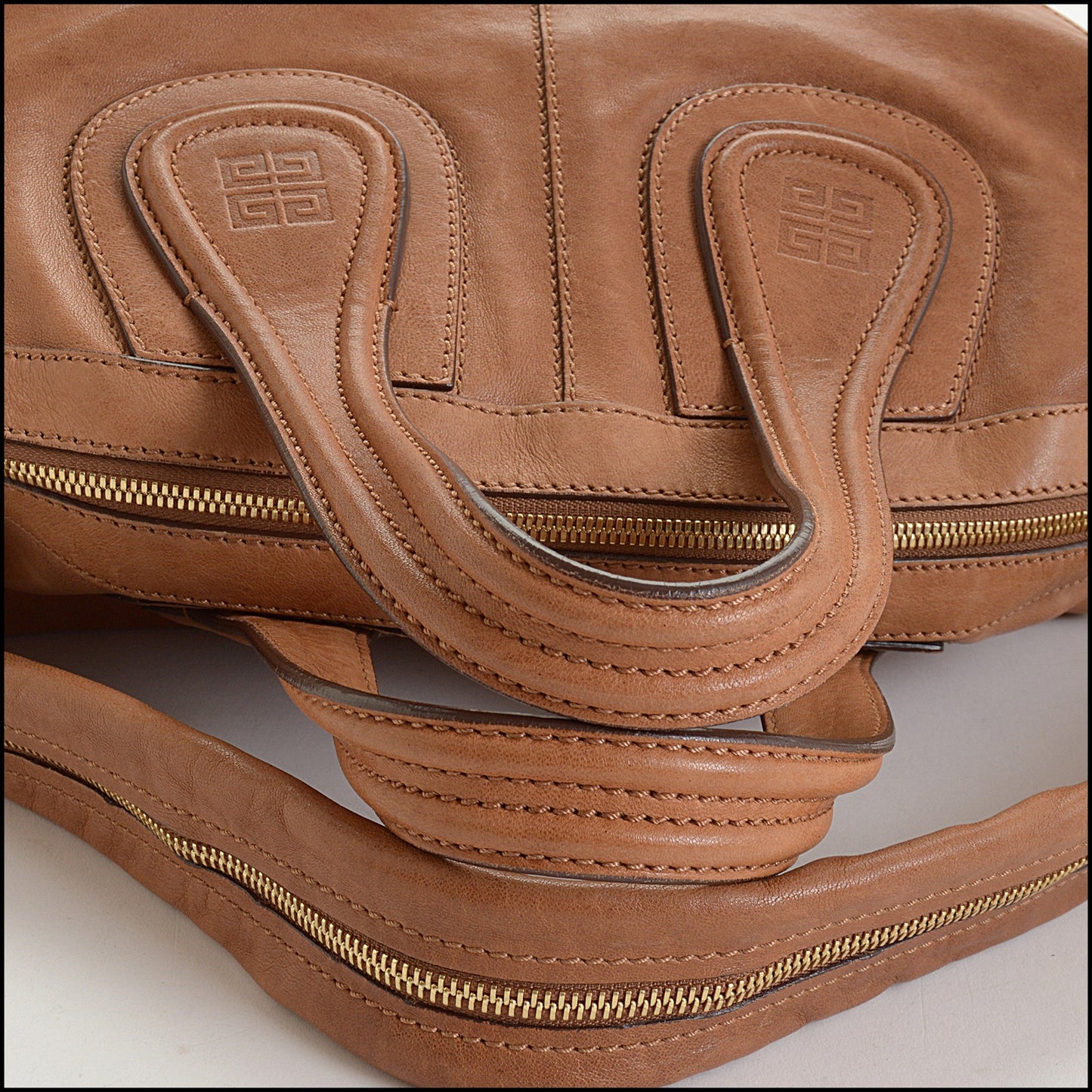 RDC14661 GIVENCHY Tan Leather Nightengale Bag