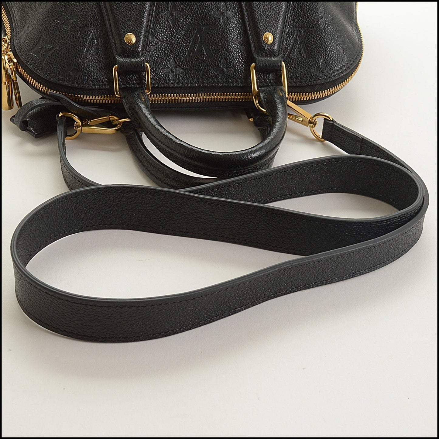 RDC15469 LOUIS VUITTON Black Empreinte Monogram Leather Neo Alma