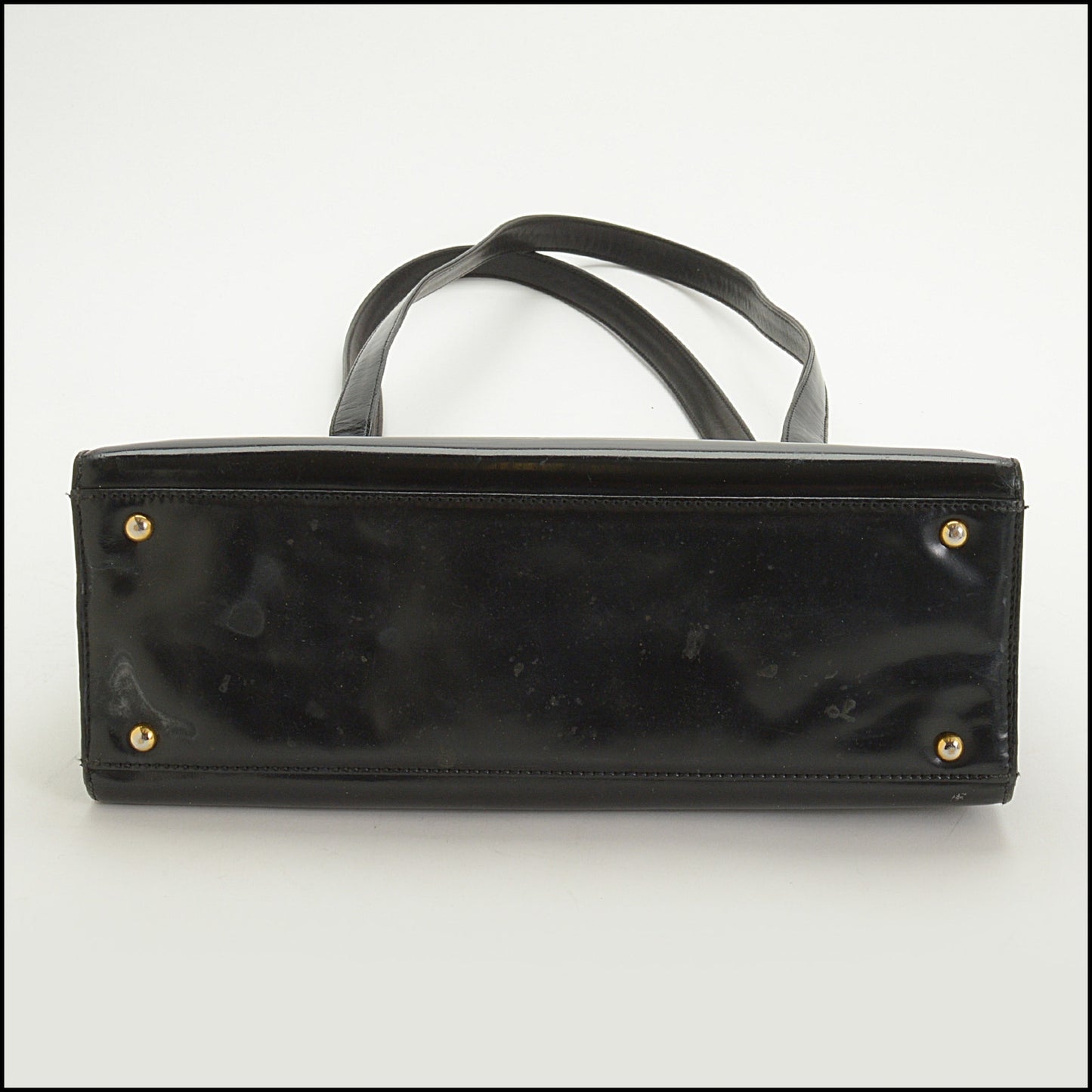 RDC15132 CHANEL '97-99 Black Patent Leather Tote Bag