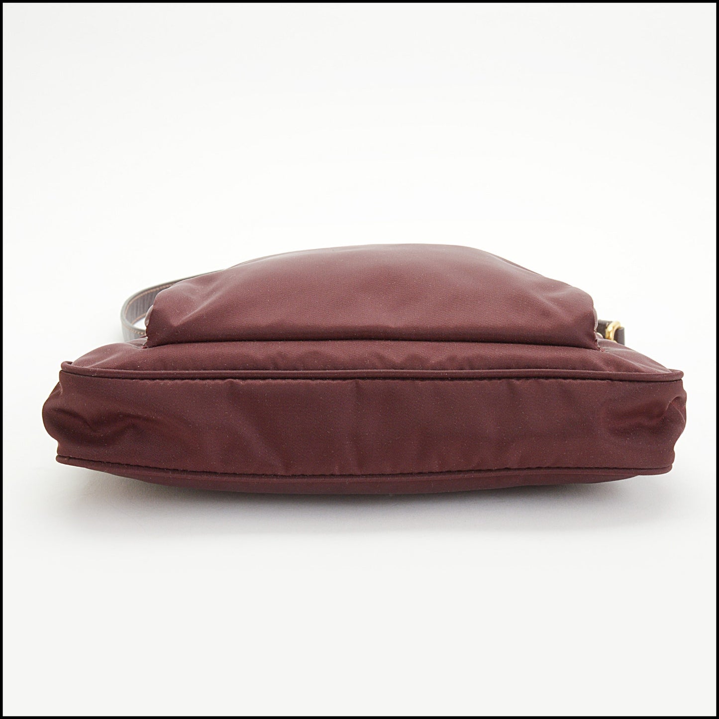 RDC14974 PRADA 2010 Bordeaux Tessuto Nylon & Saffiano Leather Bandoliera Bag