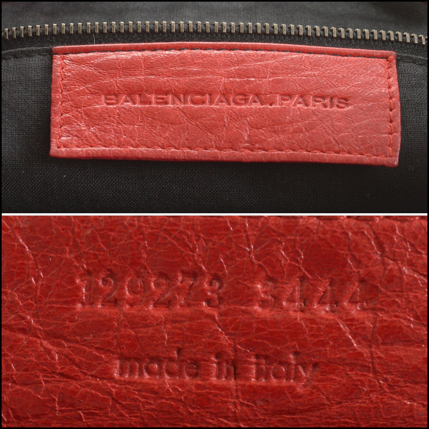 RDC15343 BALENCIAGA '04 True Red Chevre and Bordeaux Snakeskin Corset Bag