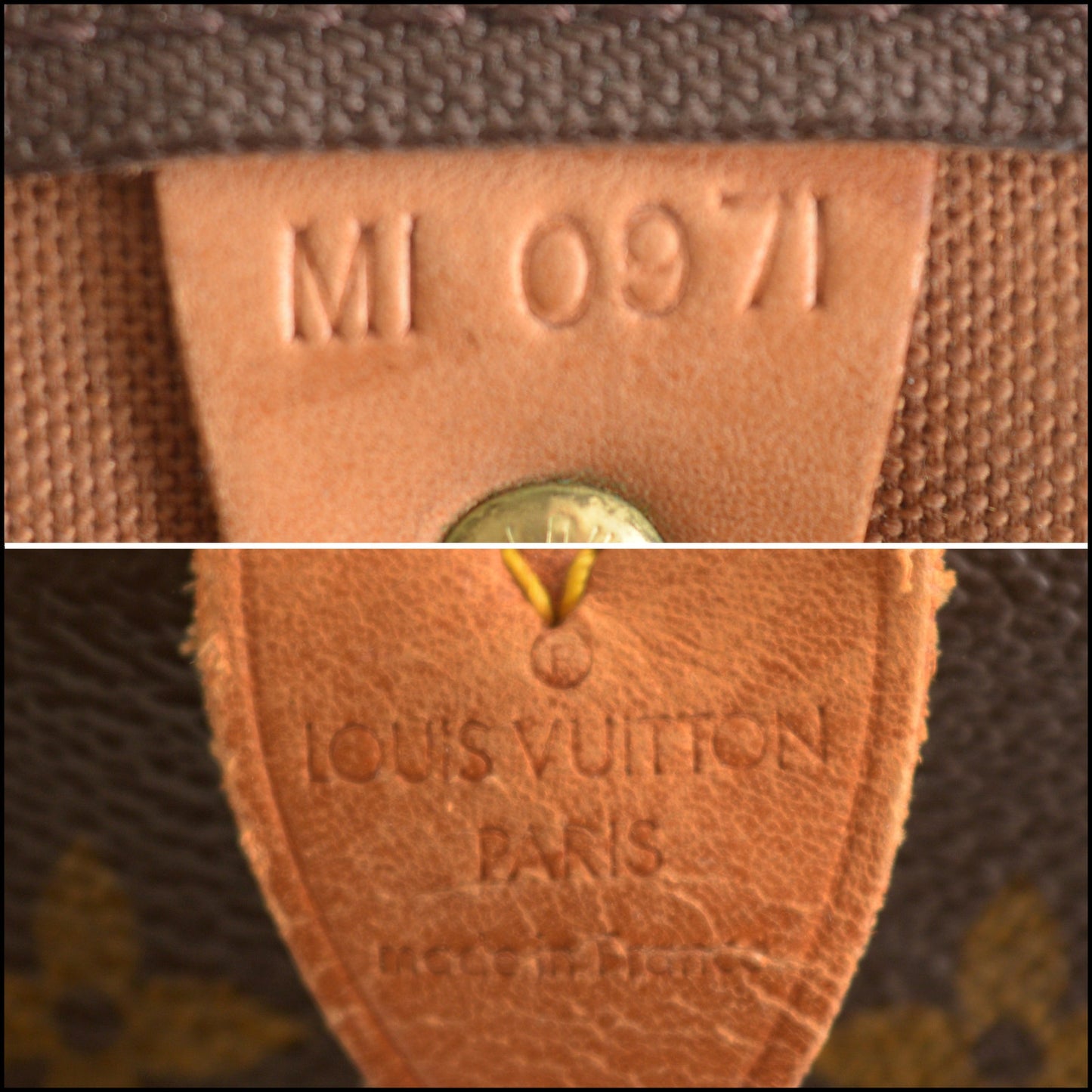 RDC15275 LOUIS VUITTON '91 Brown Monogram Canvas Keepall 55