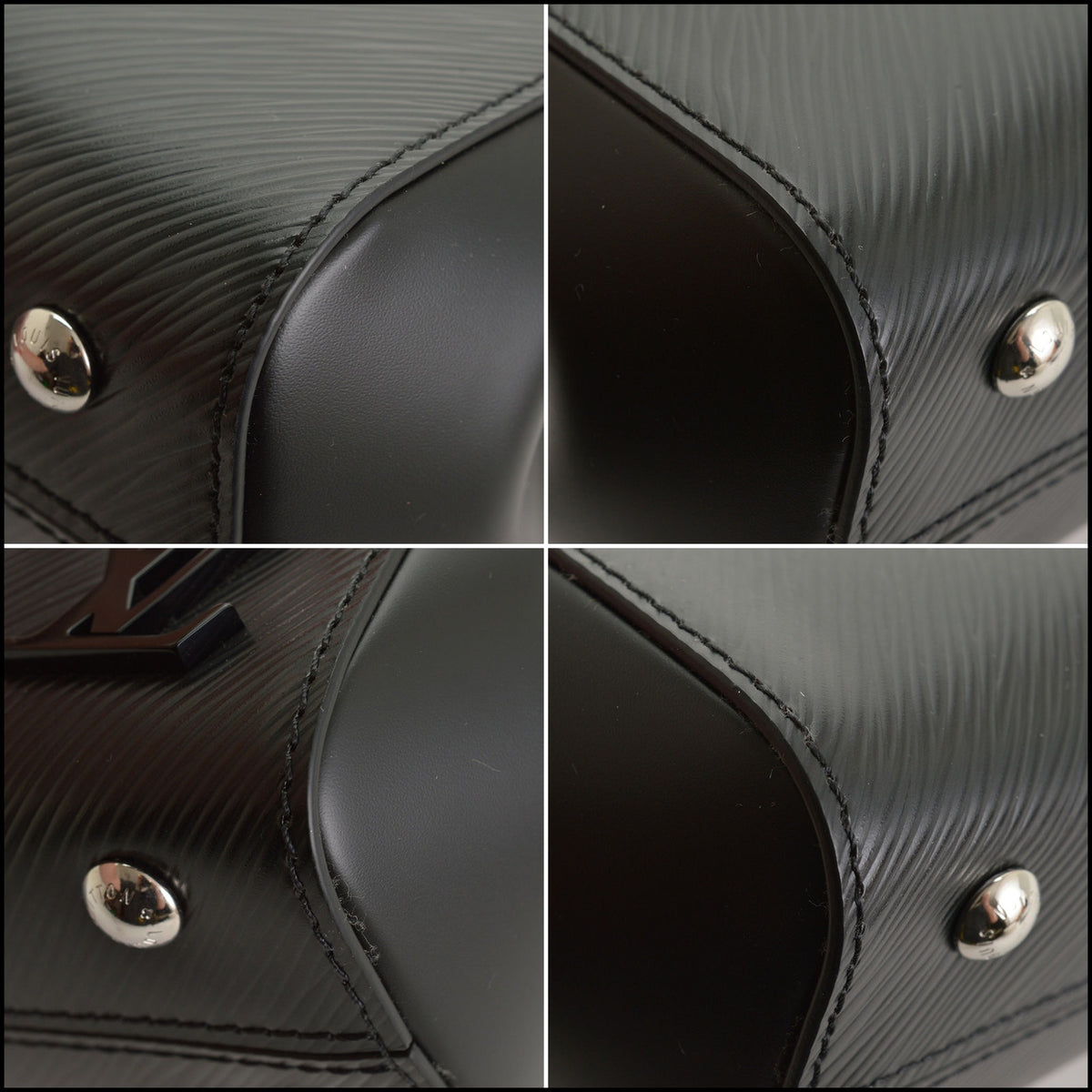RDC15643 LOUIS VUITTON Black Epi Leather Cluny Mini With Long Strap