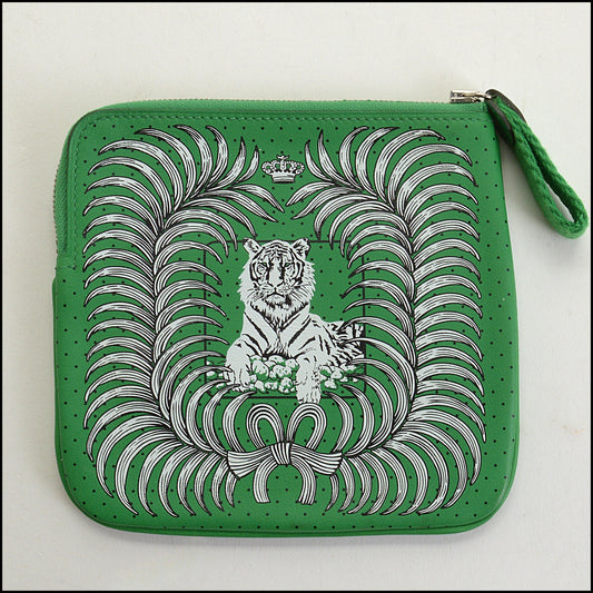 RDC14894 HERMES '20 Bamboo Swift "Tigre Royal Bandana" Carre Pocket Pouch