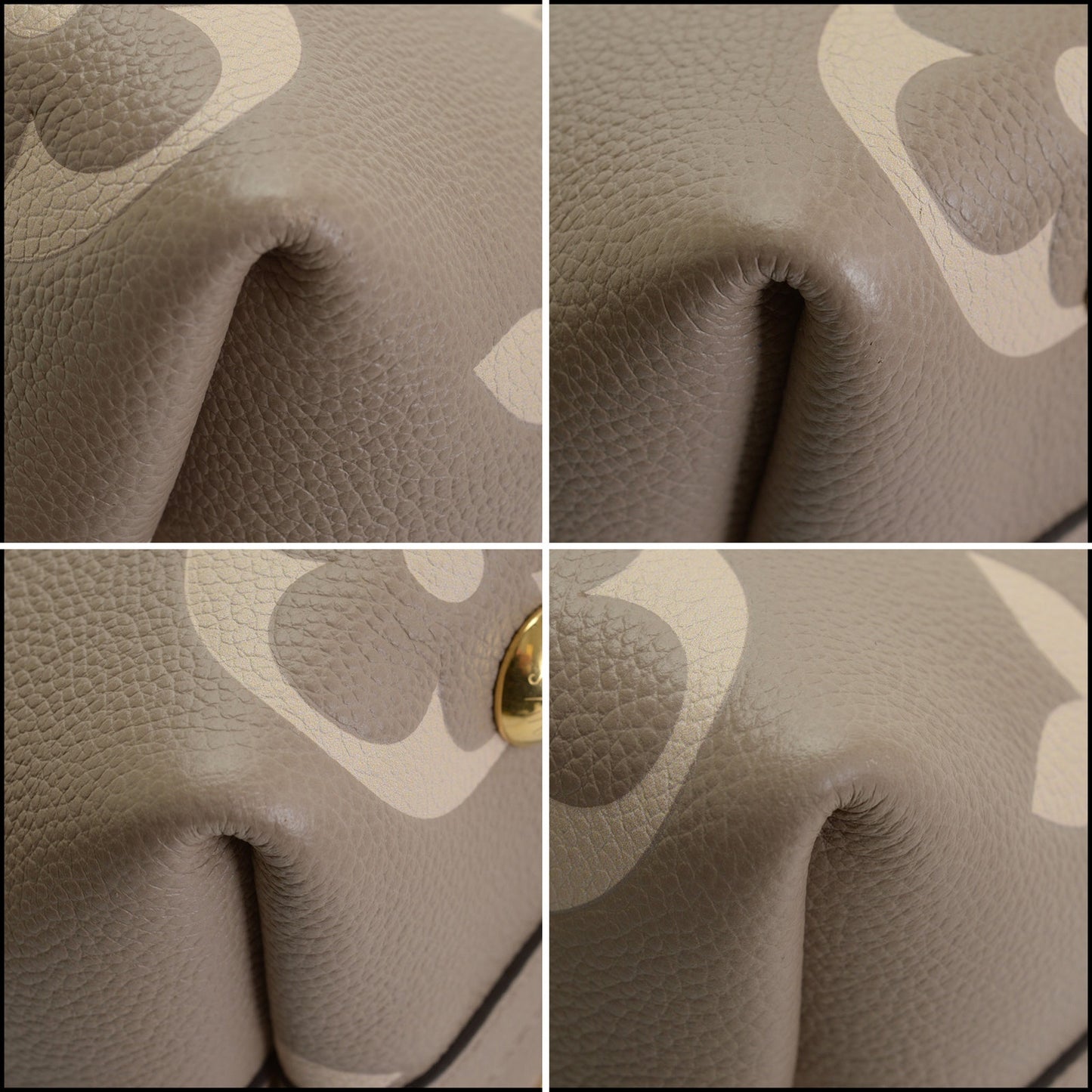 RDC14907 LOUIS VUITTON Bicolor Grey/Beige Monogram Empreinte Carryall PM