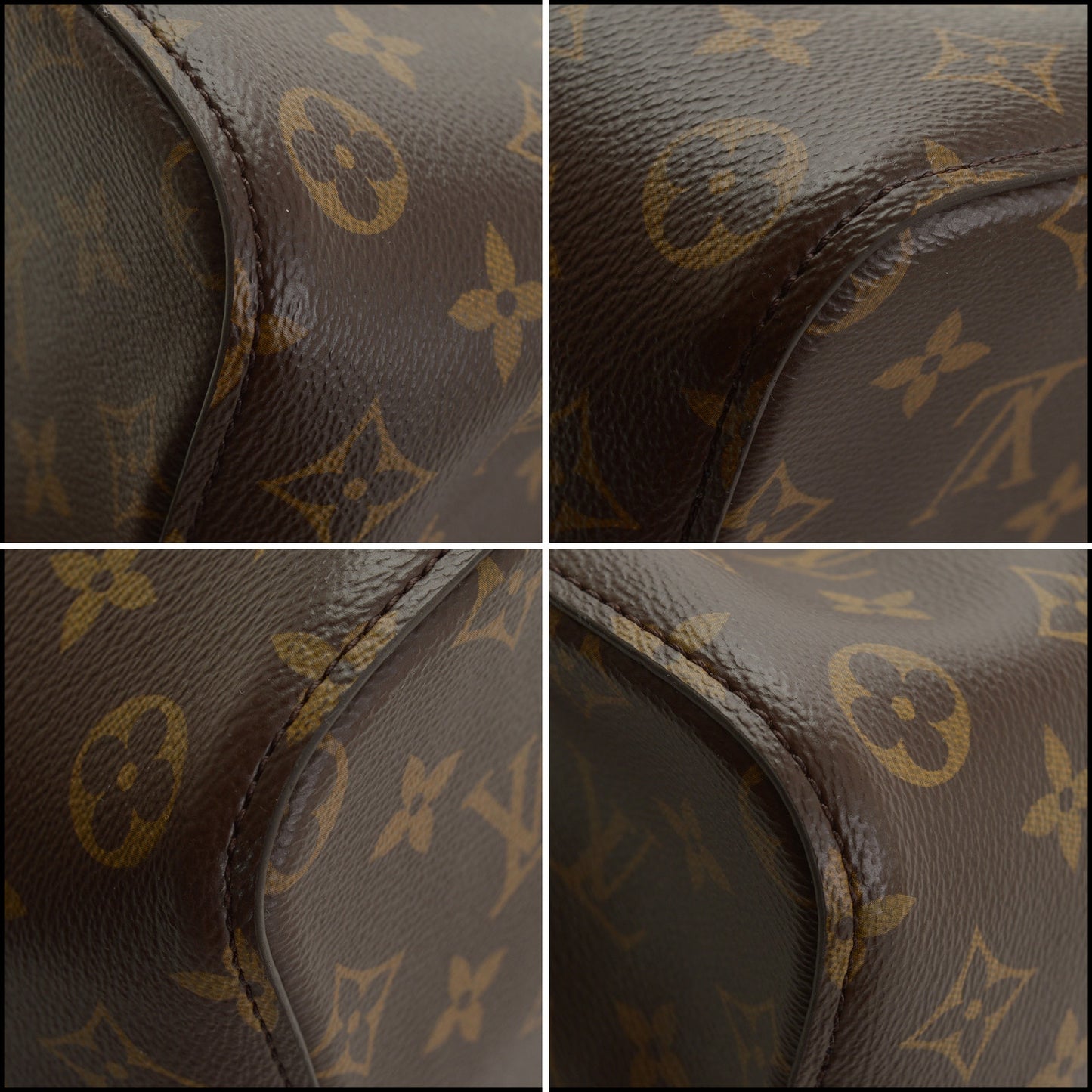 RDC15029 LOUIS VUITTON Black Leather Monogram Neo Noe MM Bag