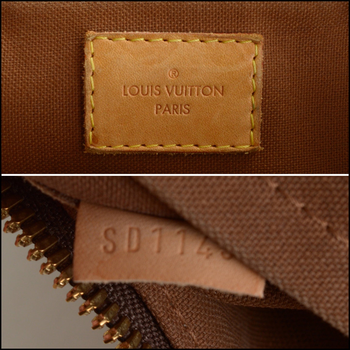 RDC15535 LOUIS VUITTON 2013 Brown LV Monogram Canvas Palermo PM Bag