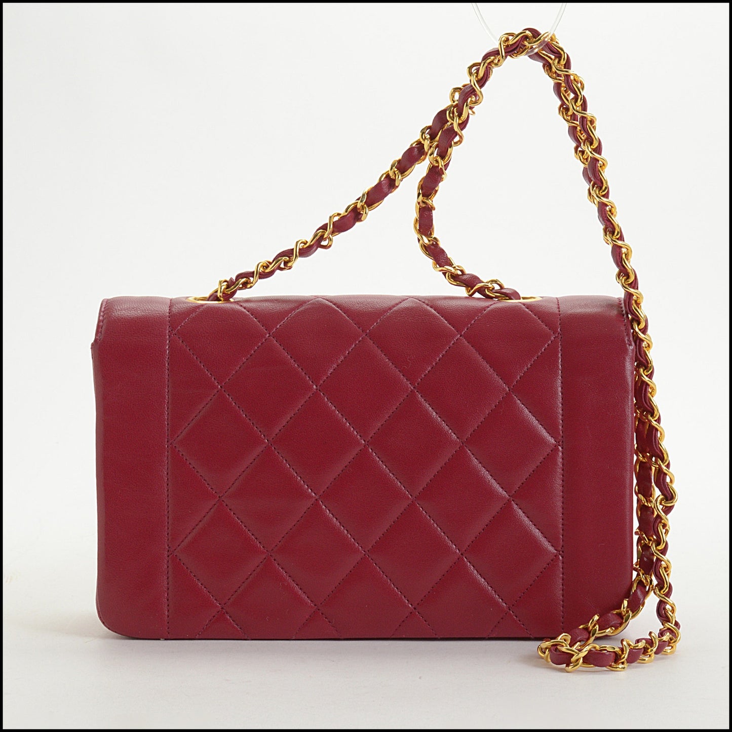 RDC14839 CHANEL Berry Diana Flap Bag '89-91