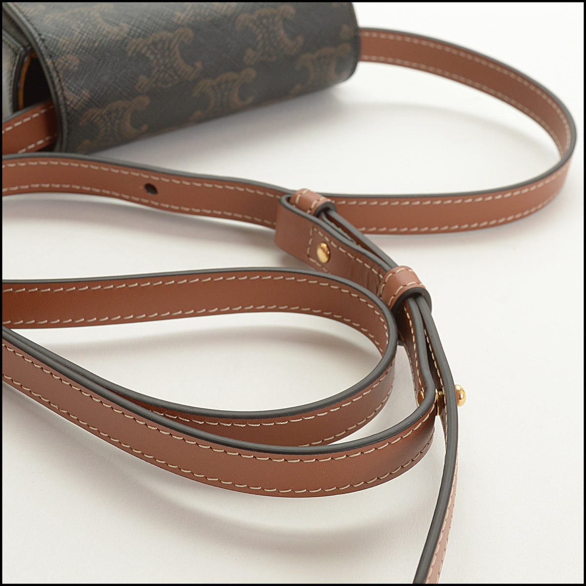 RDC15647 CELINE 2024 Triomphe Canvas Mini Claude Crossbody Bag