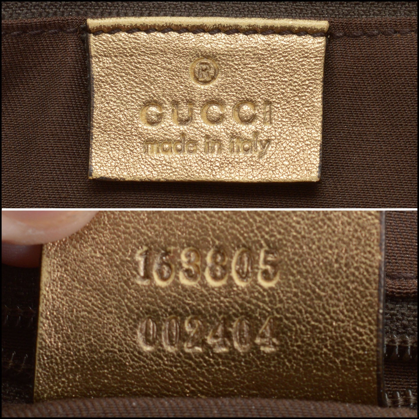 RDC14153 Authentic GUCCI GG Canvas Brown/Gold Princy Tote Bag