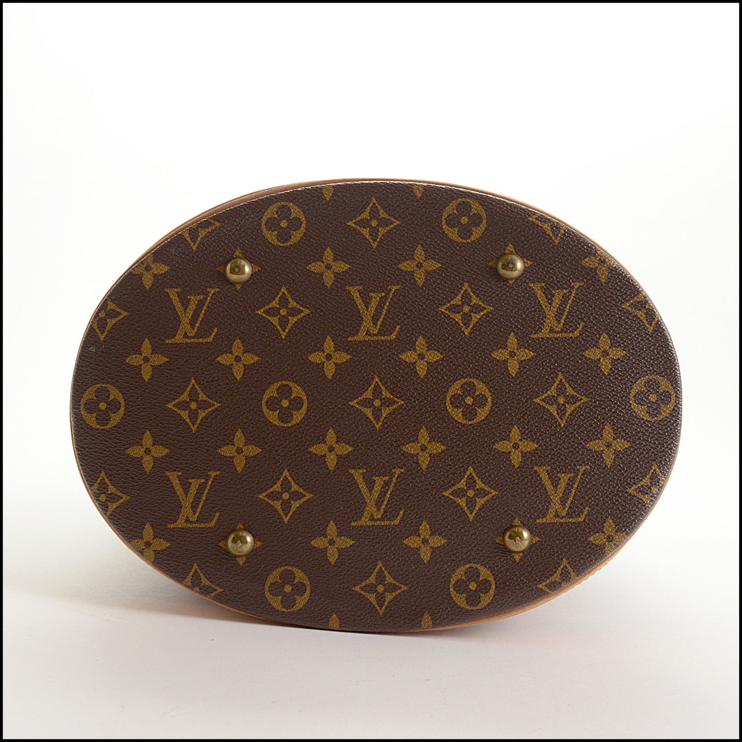 RDC15534 LOUIS VUITTON 2001 Brown LV Monogram Canvas Bucket GM