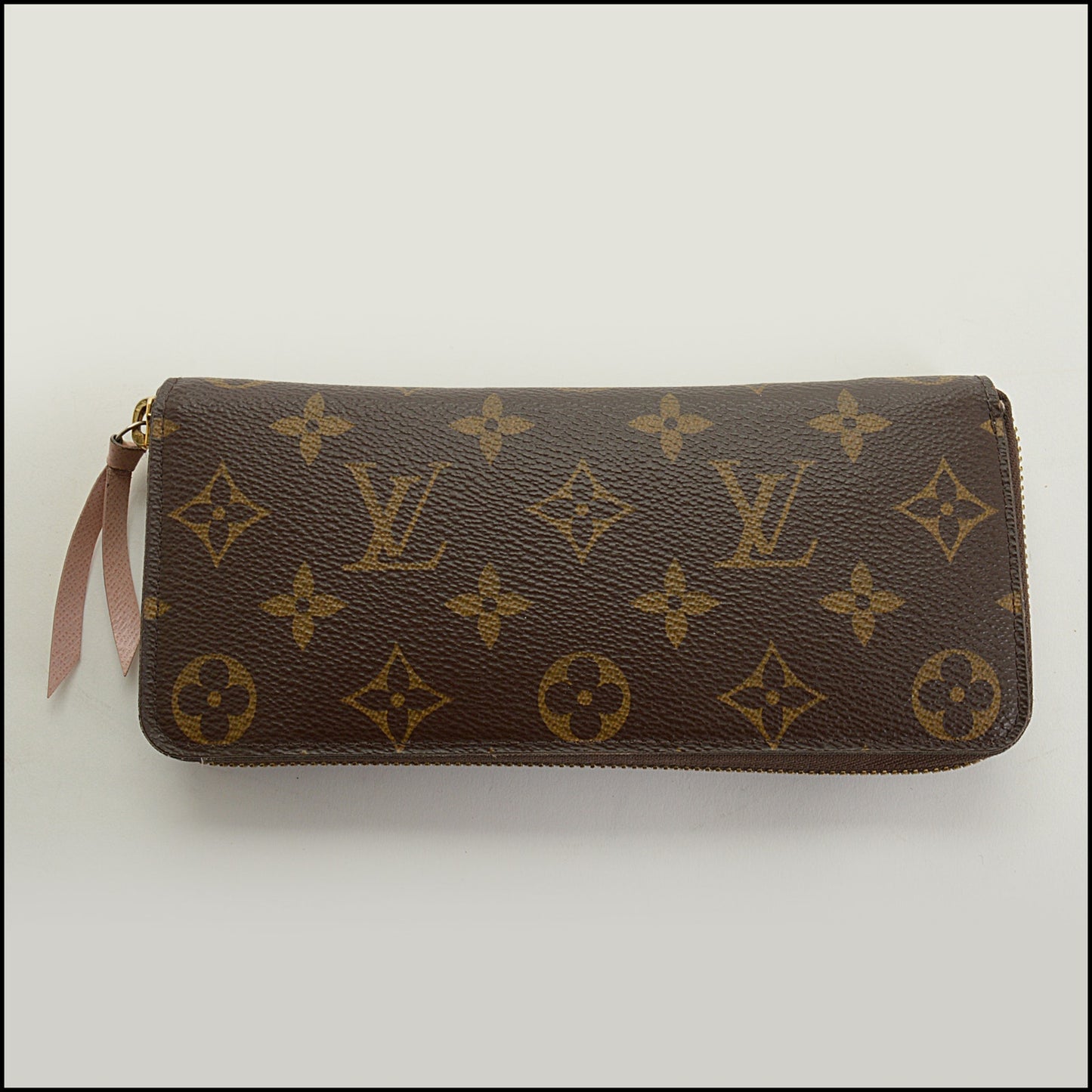 RDC15069 LOUIS VUITTON LV Monogram Canvas Rose Ballerine Clemence Wallet
