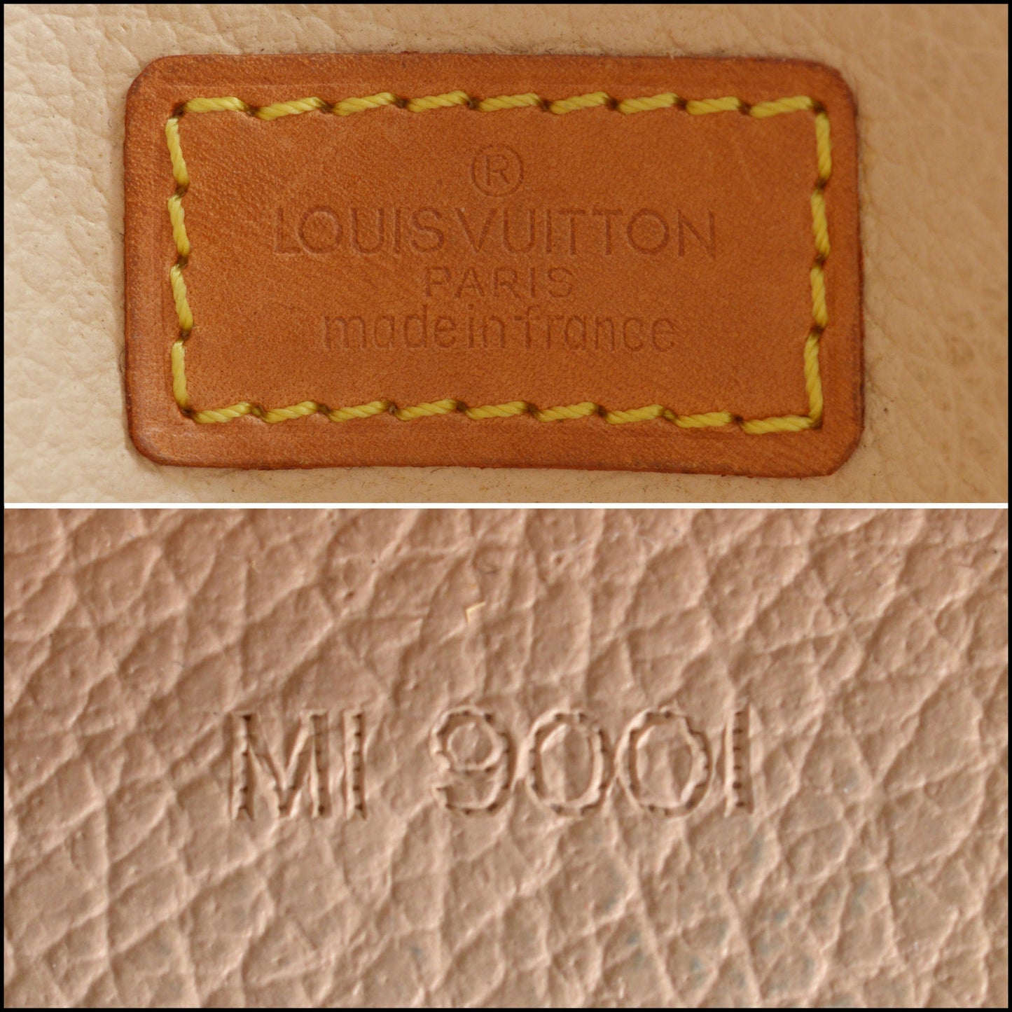 RDC14124 Authentic LOUIS VUITTON Vintage '90 Brown Monogram Sac Plat GM Tote Bag