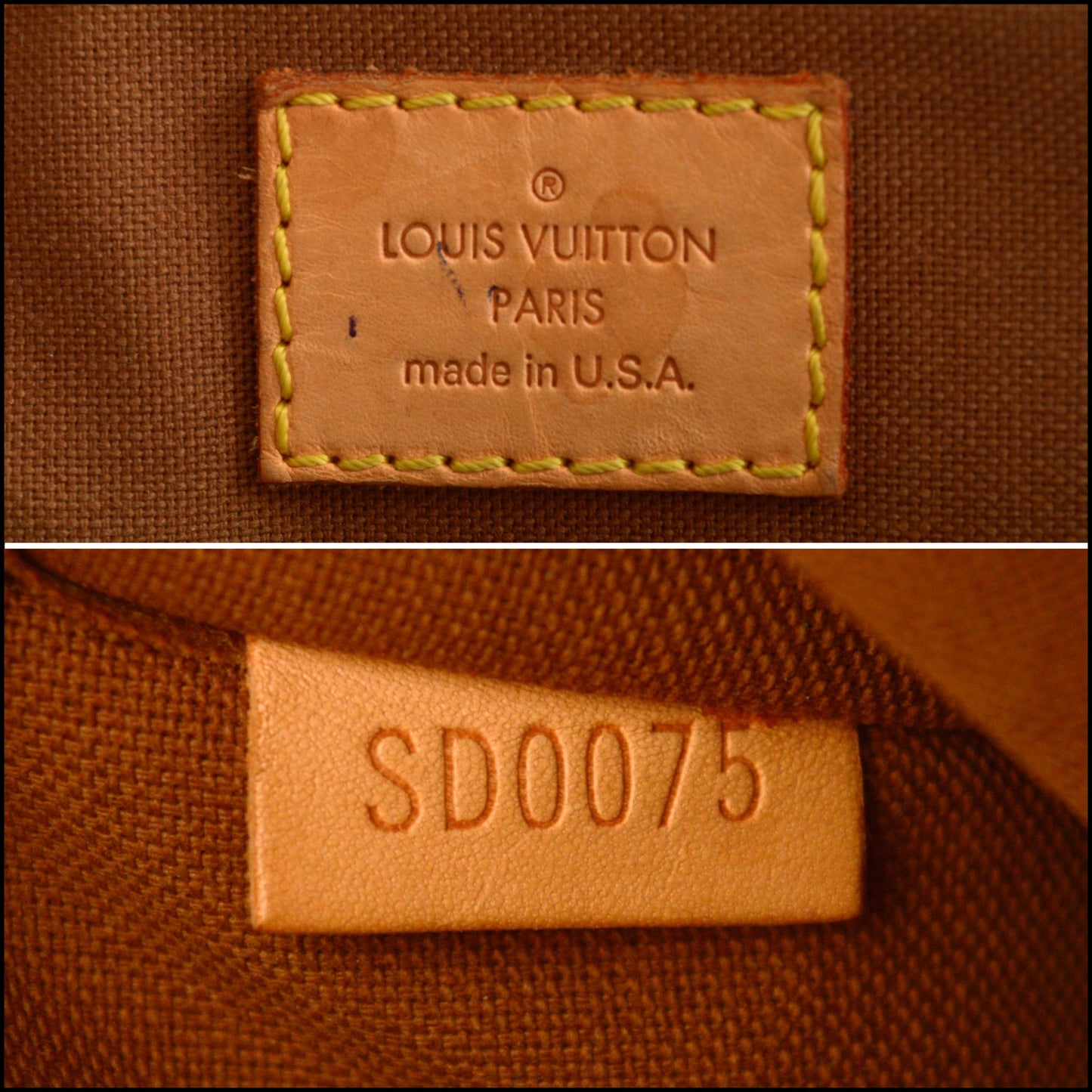 RDC15523 LOUIS VUITTON 2005 Brown LV Monogram Canvas Popincourt Haut Bag