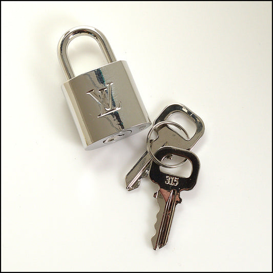 RDC15152 LOUIS VUITTON Silver-Tone Lock and Key Replacement Set