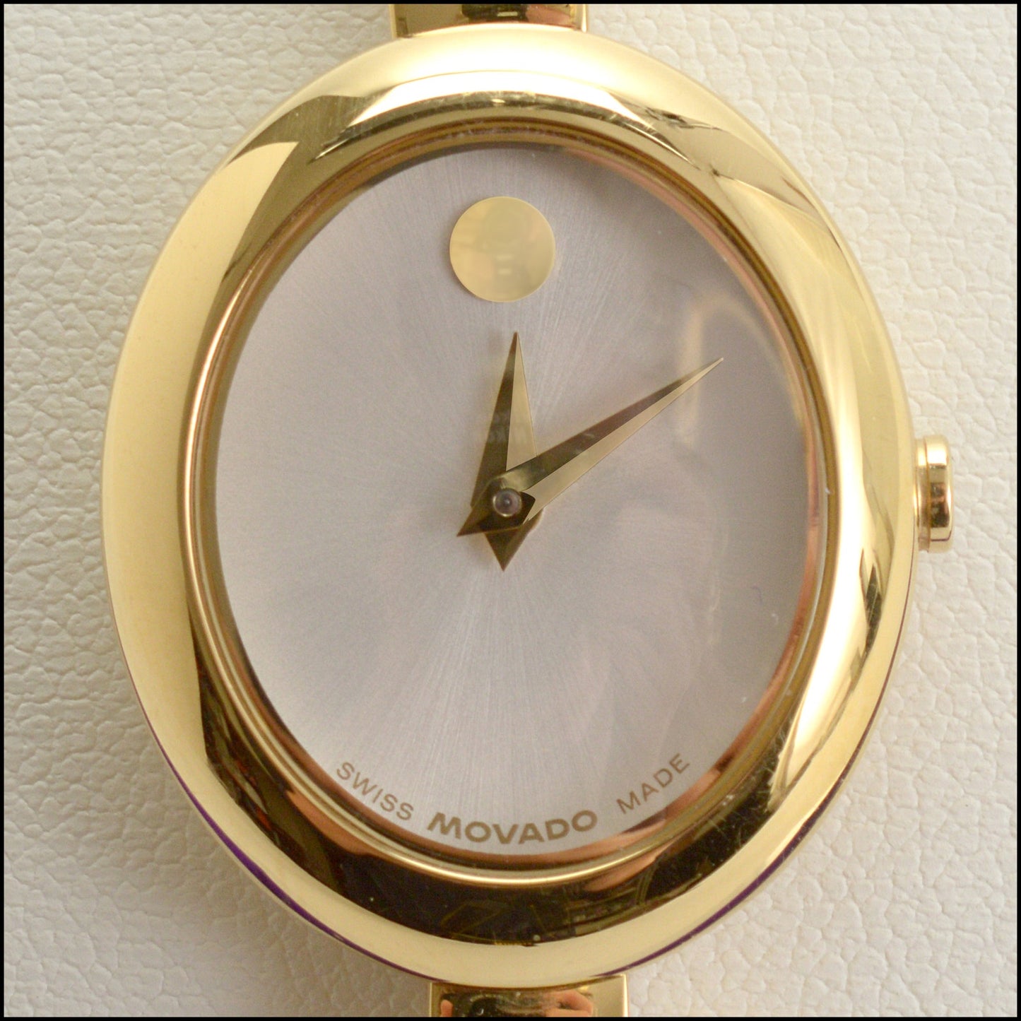 RDC15610 MOVADO Gold Oval Face Museum Bangle Watch