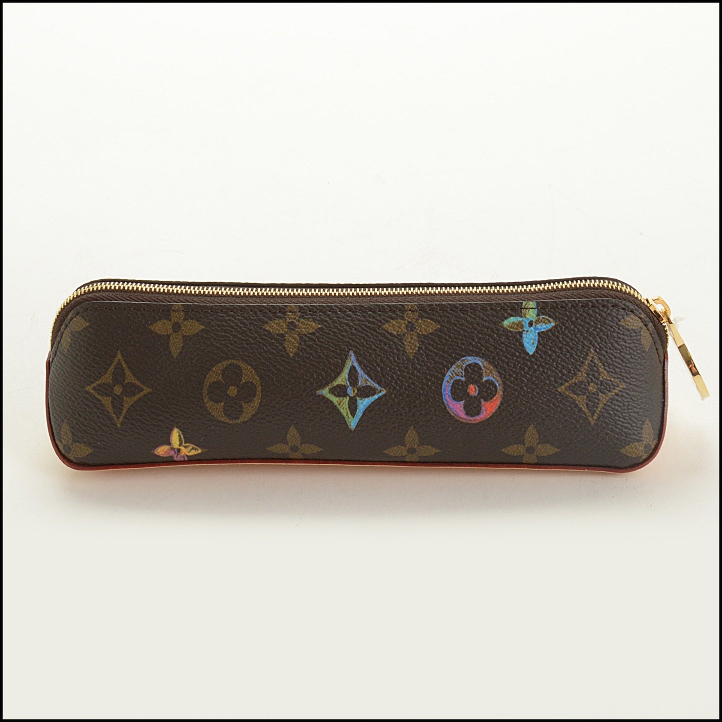 RDC15356 LOUIS VUITTON '24 Brown LV Monogram Art & Craft Elizabeth Pencil Pouch