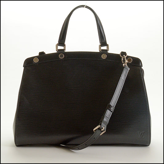 RDC15395 LOUIS VUITTON Black Epi Leather Brea Handbag
