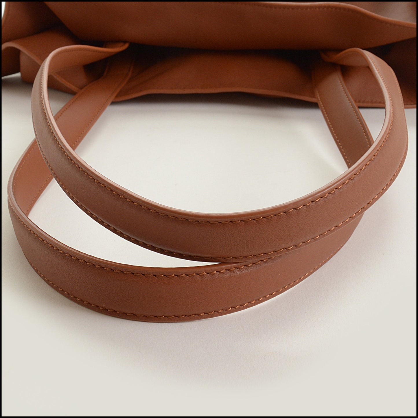 RDC15427 LOEWE Brown Calfskin Large Flamenco Tote Bag