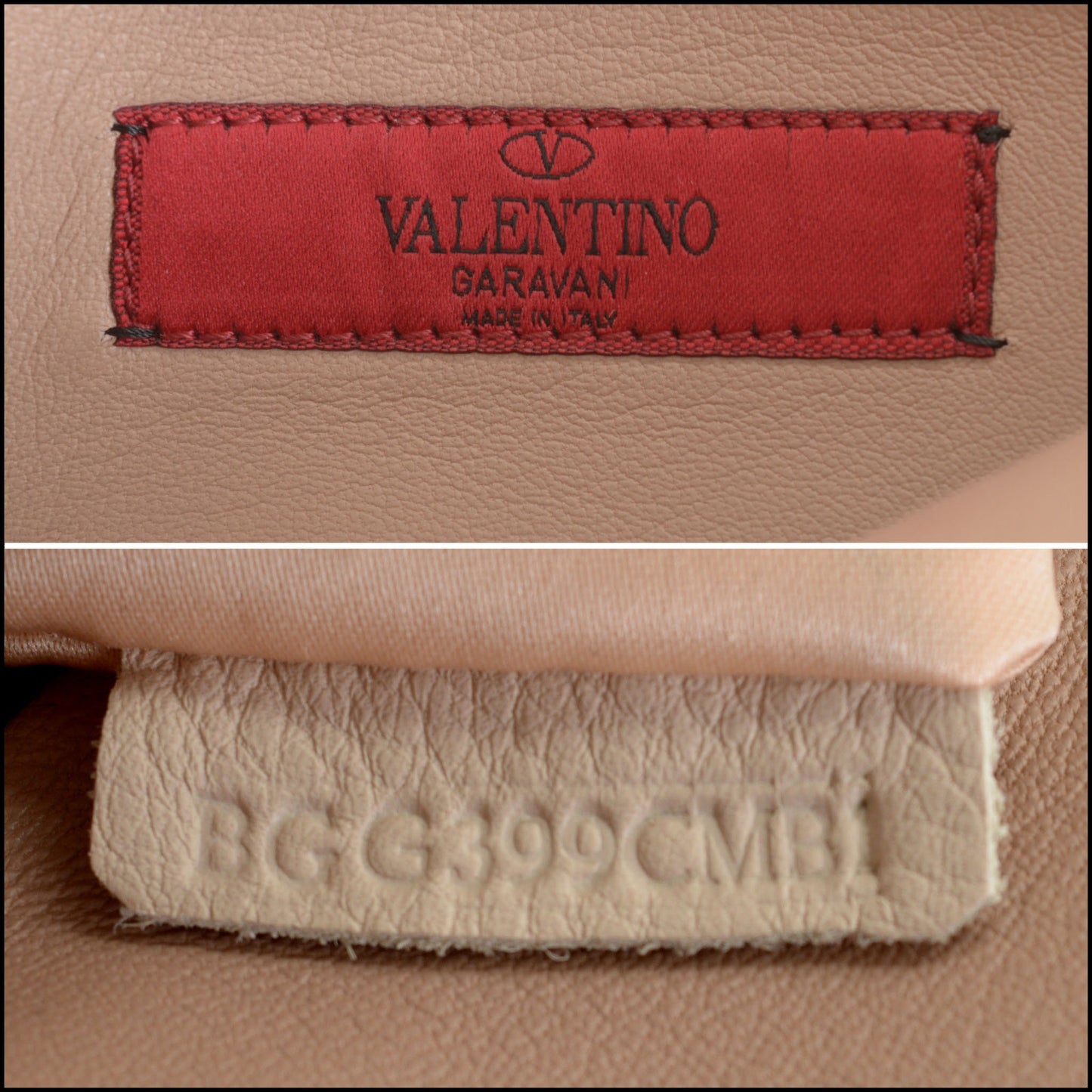 RDC14658 VALENTINO Leopard Print Pony Fur Rockstud Wrist Clutch