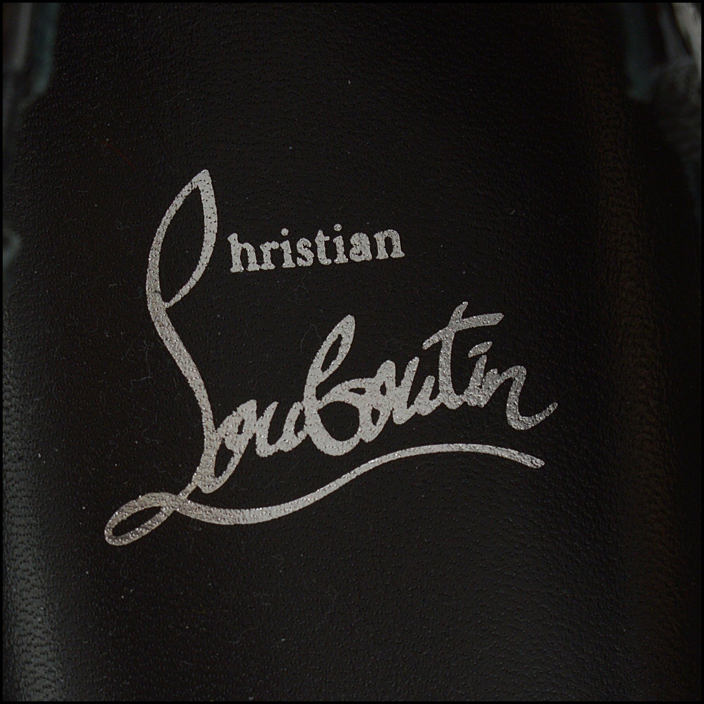 RDC14558 CHRISTIAN LOUBOUTIN Black Patent Leather Studded Pilouta Jane Flats Size 37