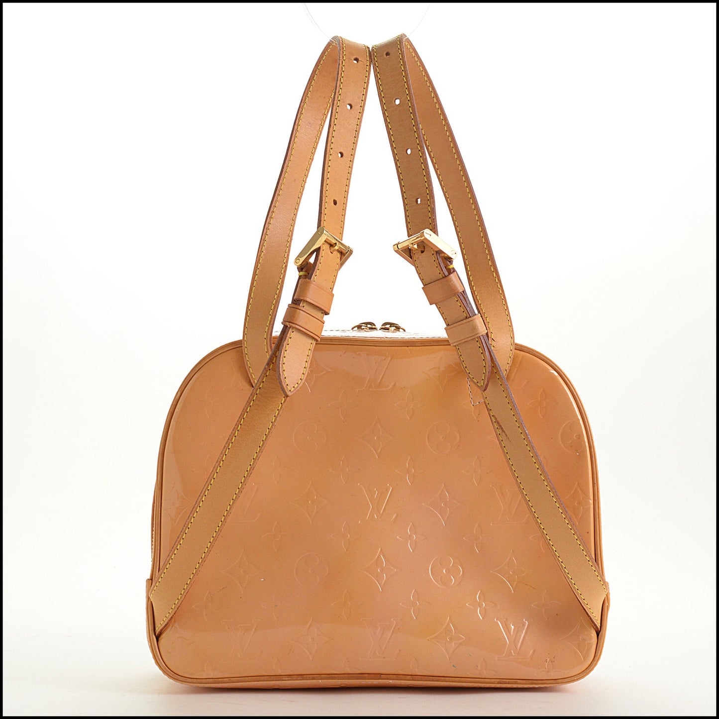 RDC15584 LOUIS VUITTON '06 Peach Vernis Monogram Murray Small Backpack