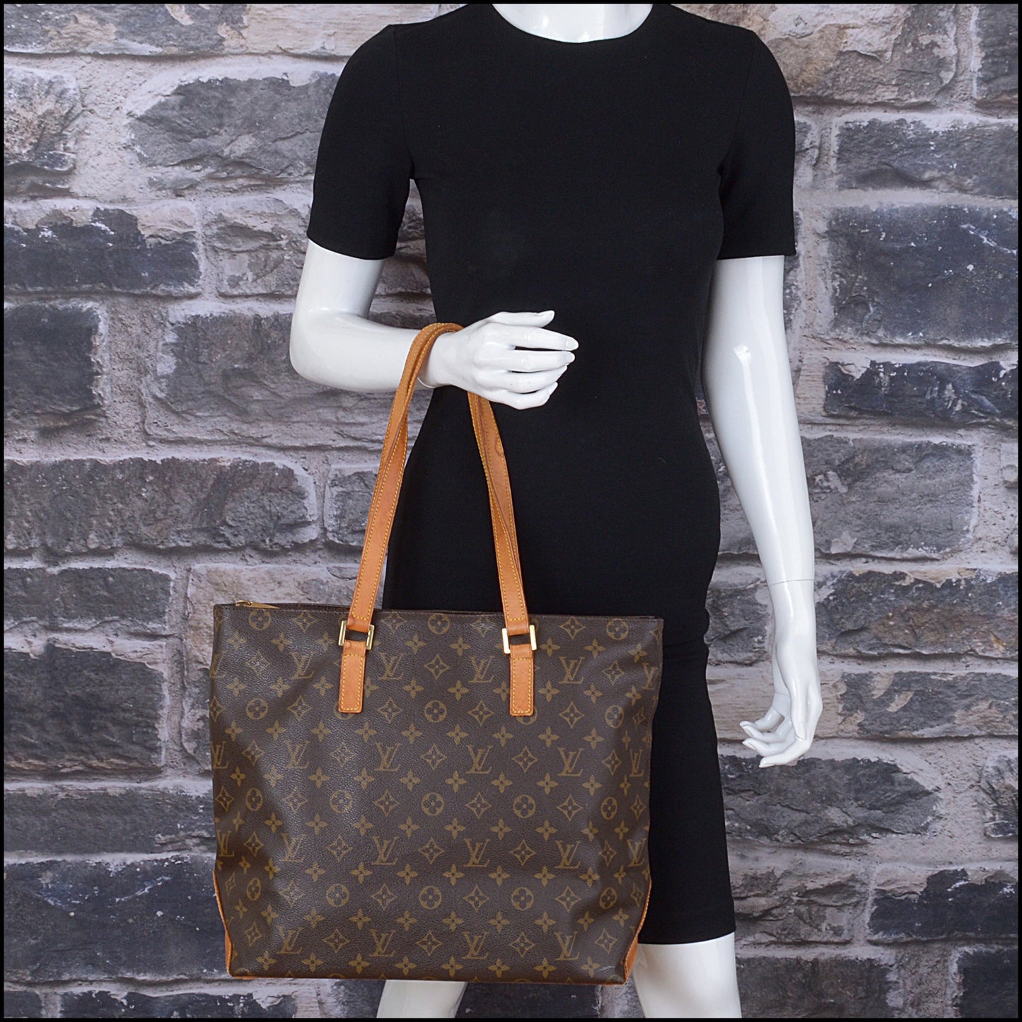 RDC14976 LOUIS VUITTON LV Monogram Canvas Cabas Mezzo Shoulder Bag