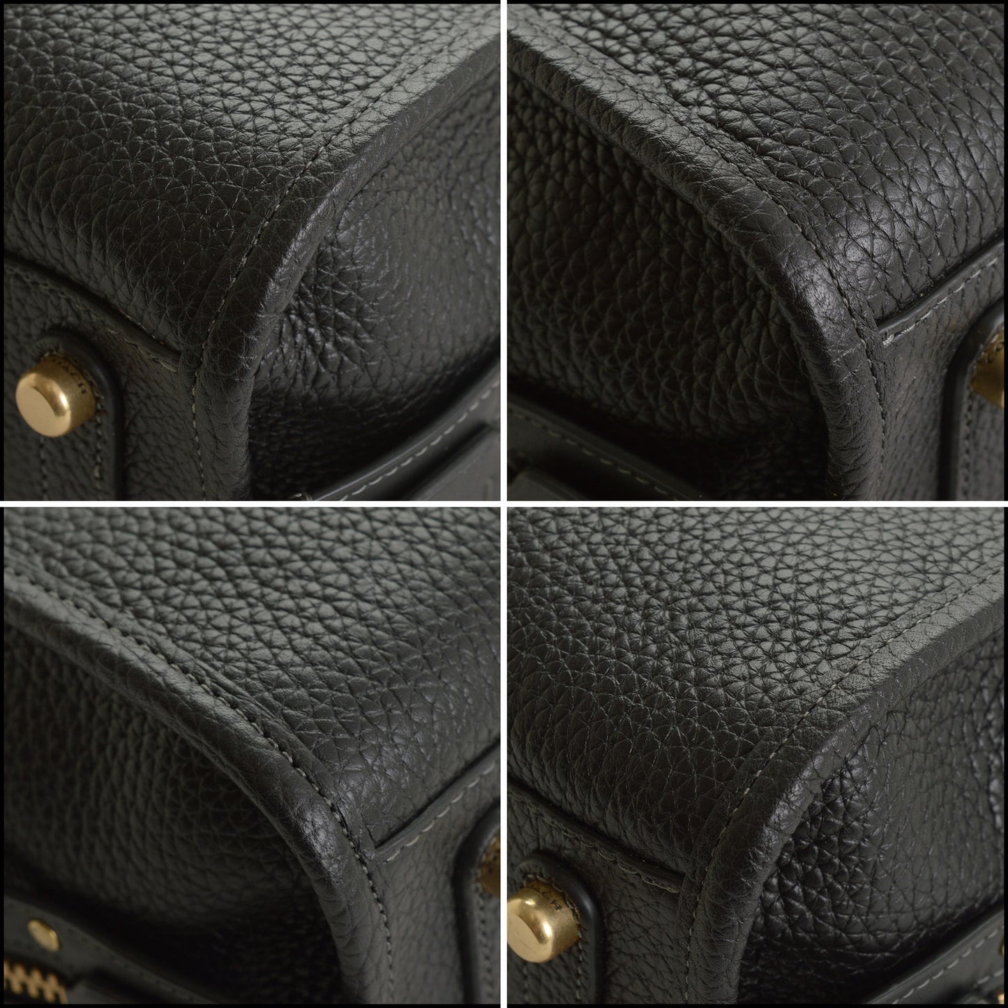 RDC15472 COACH Black Pebbled Leather Rogue 25 Tote Bag