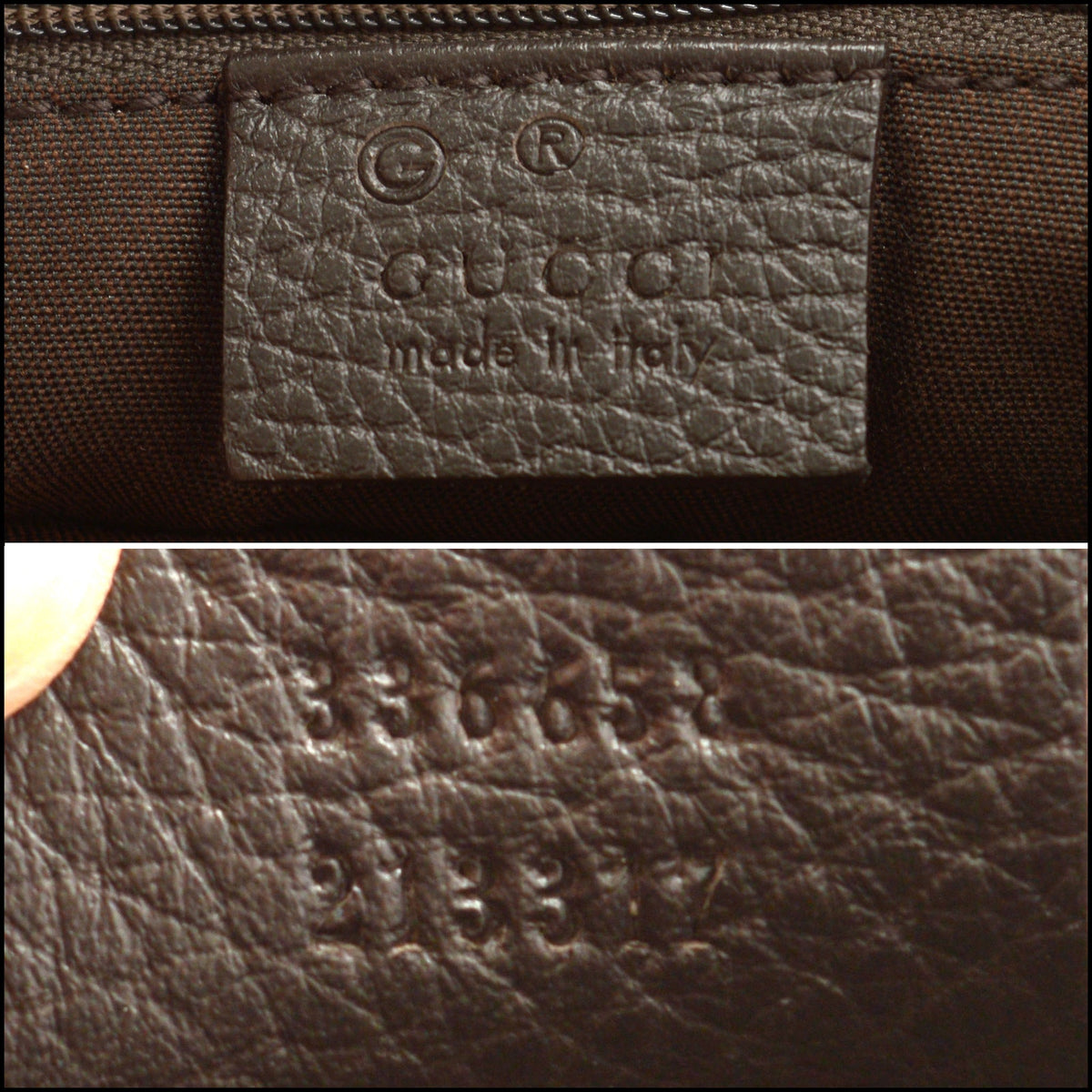 RDC15618 GUCCI Dark Brown Leather Marrakech Medium Flap Bag