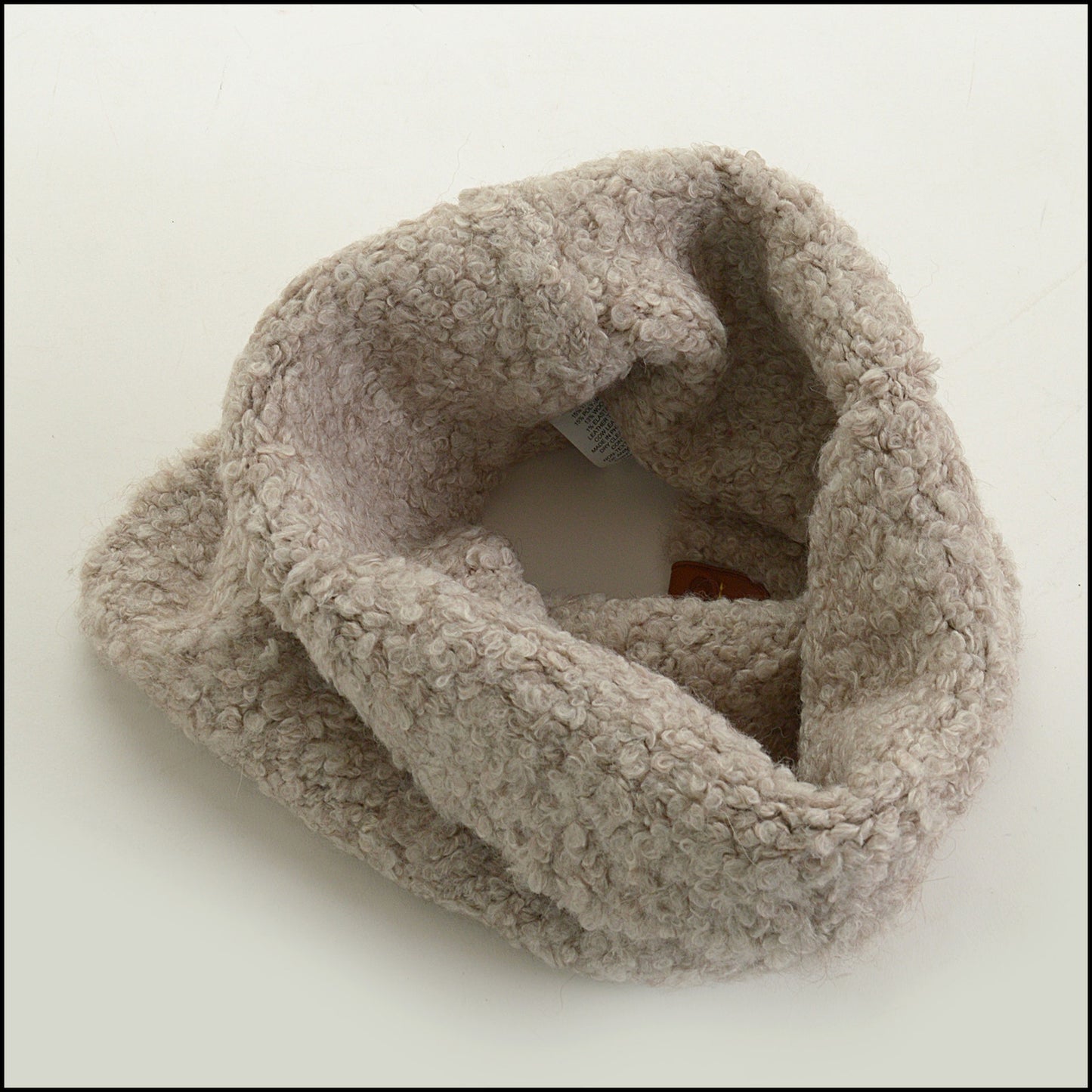 RDC15166 COACH Grey Wool Neck Gaiter