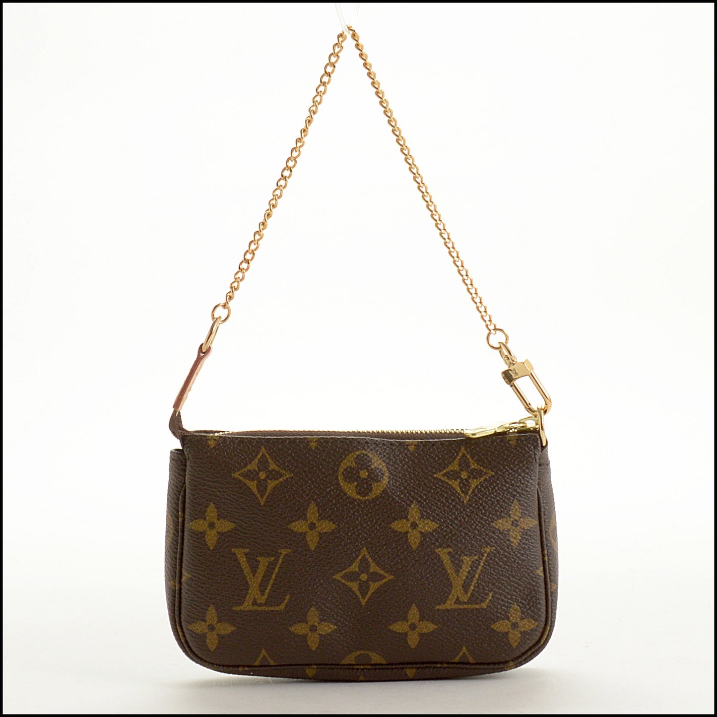 RDC15371 LOUIS VUITTON '07 Brown Monogram Canvas Mini Pochette Accesoires