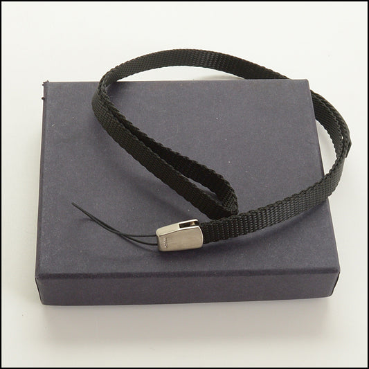 RDC15349 PRADA Black Nylon Nastro Chic Portacellulare Lanyard