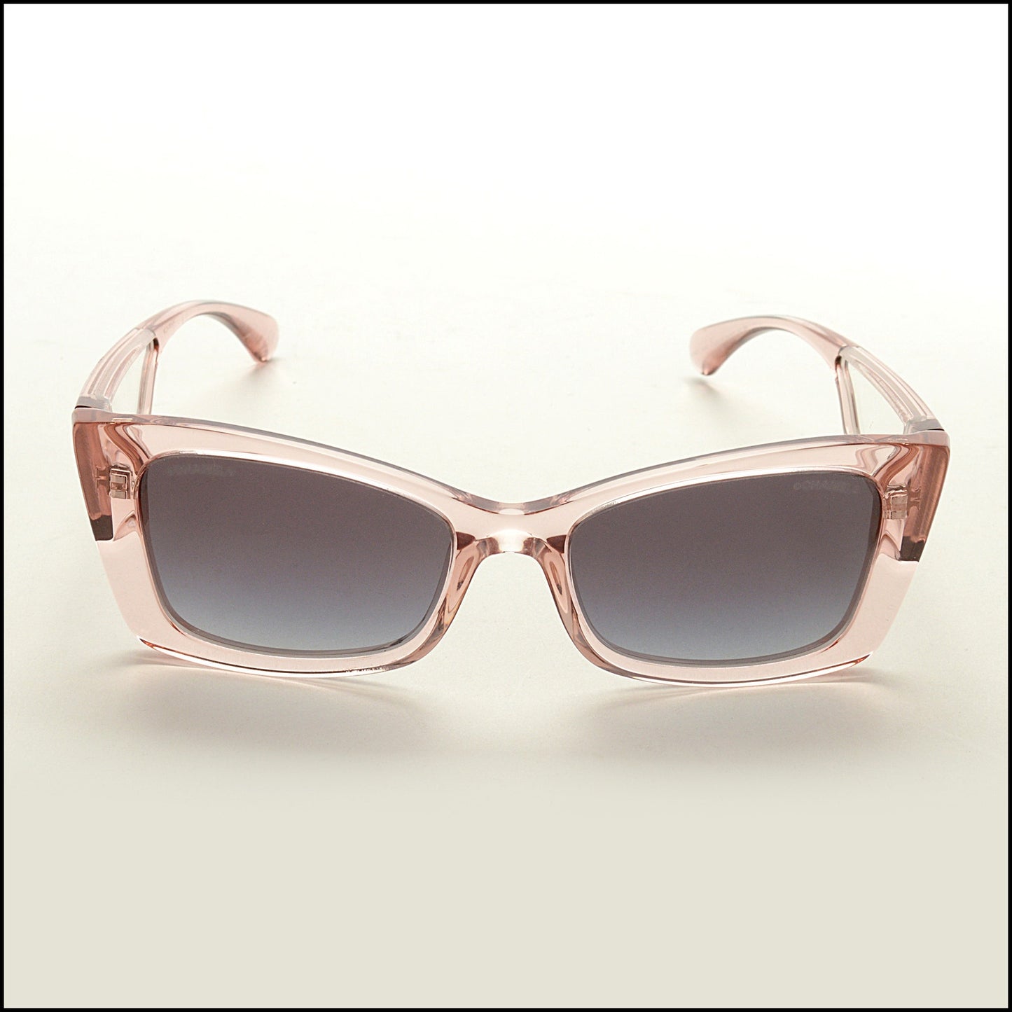 RDC14984 CHANEL Transluscent Pink Acetate Butterfly Sunglasses