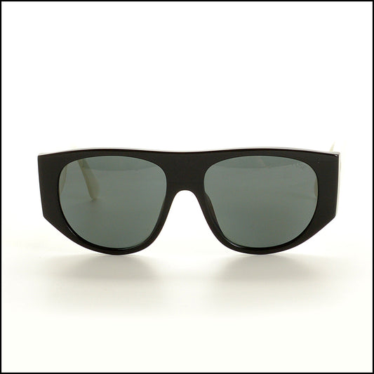 RDC15362 CHANEL '22 Black/Ivory Quilted CC Pilot Sunglasses