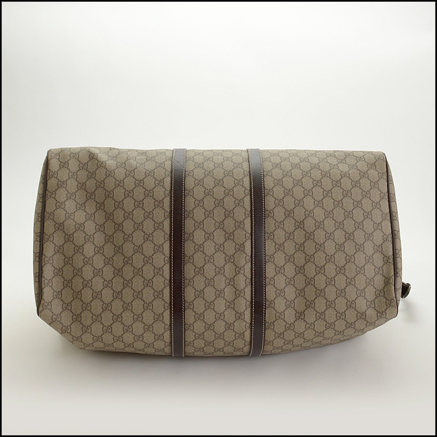 RDC15115 GUCCI GG Brown Supreme Canvas Duffle Carry-on Bag