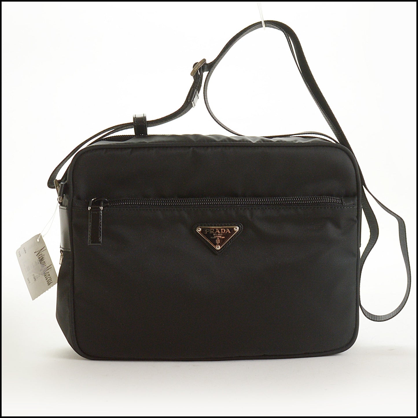 RDC15379 PRADA '10 Black Tessuto Vela Nylon Camera Bag
