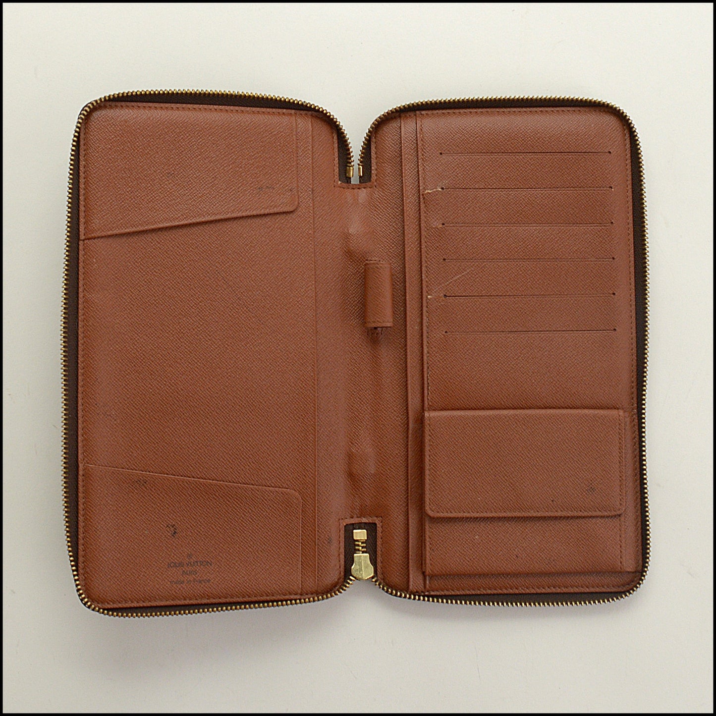 RDC15323 LOUIS VUITTON '97 Brown LV Monogram Escapade XL Zippy Wallet