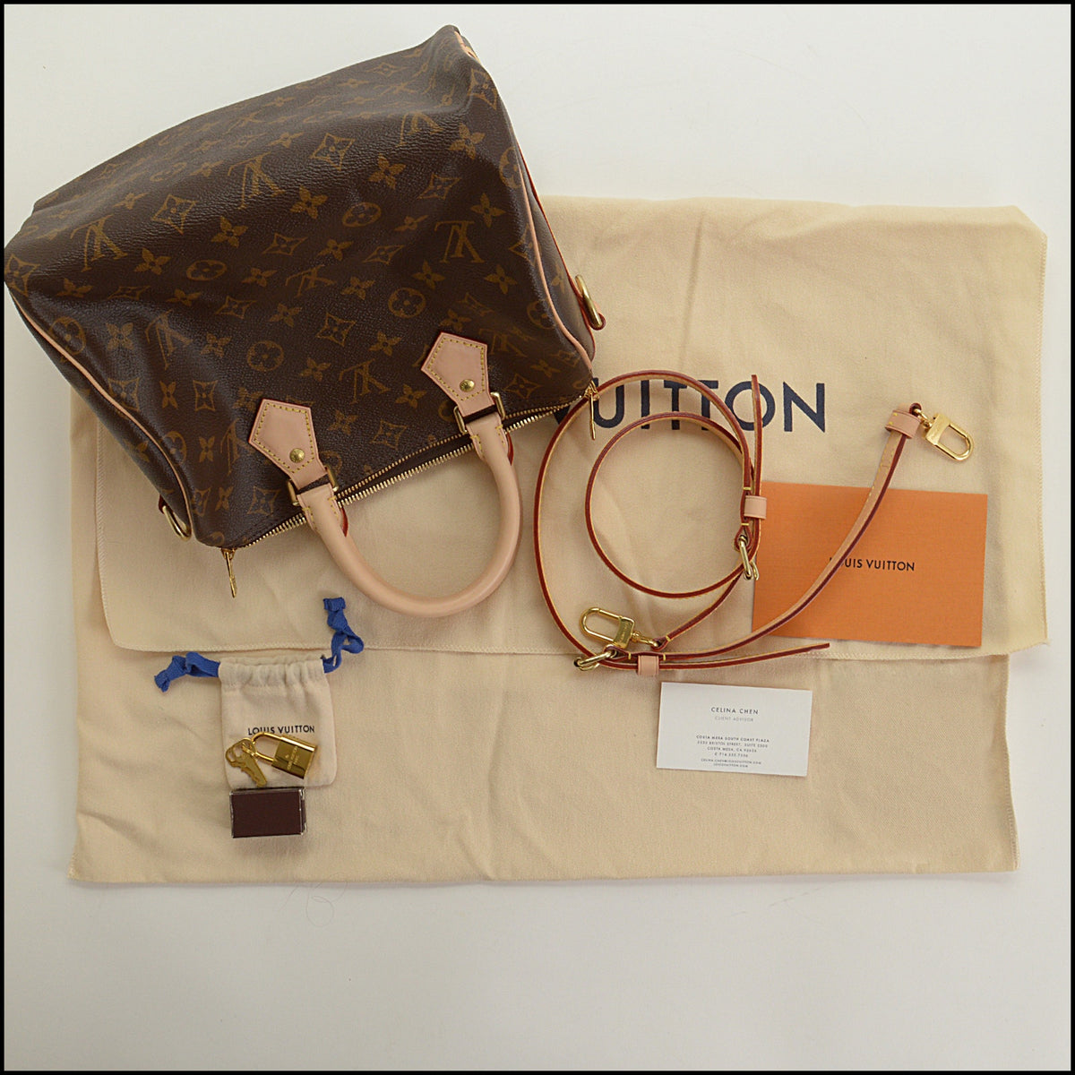 RDC15638 LOUIS VUITTON Monogram Speedy Bandouliere 25