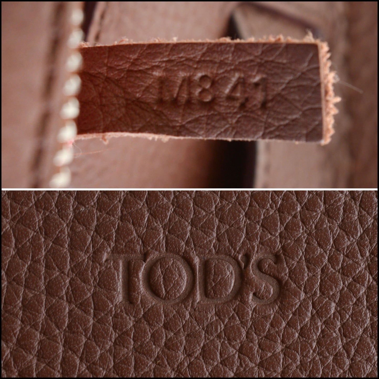 RDC14902 TOD'S Brown Tote Wave