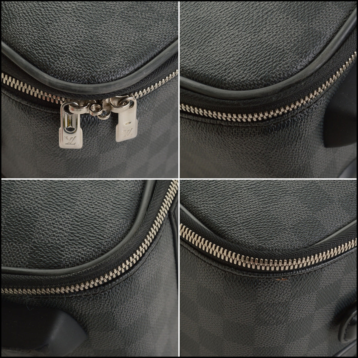 RDC15666 LOUIS VUITTON 2011 Black/Grey Damier Graphite Pegase 55 Canvas Rolling Luggage