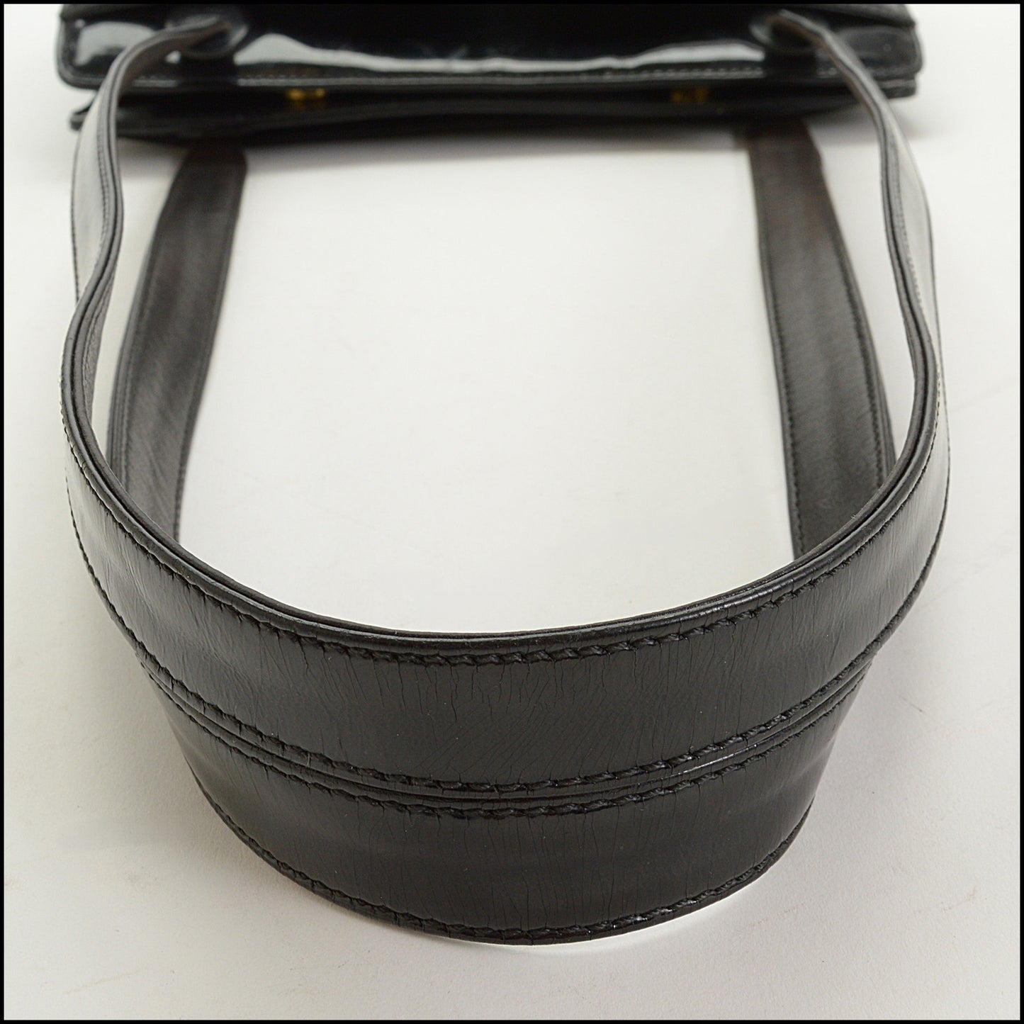 RDC15132 CHANEL '97-99 Black Patent Leather Tote Bag