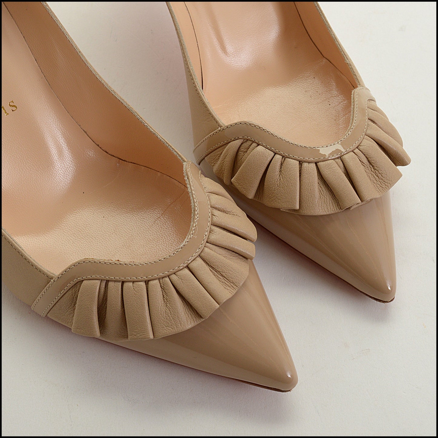 RDC14869 LOUBOUTIN Nude Blush Froumid Heels size 37