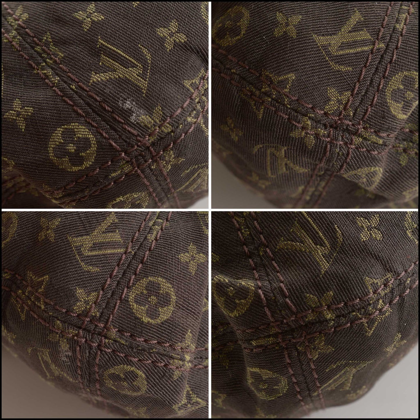 RDC15579 LOUIS VUITTON '08 Brown Monogram Idylle Mini Lin Elegie Bag