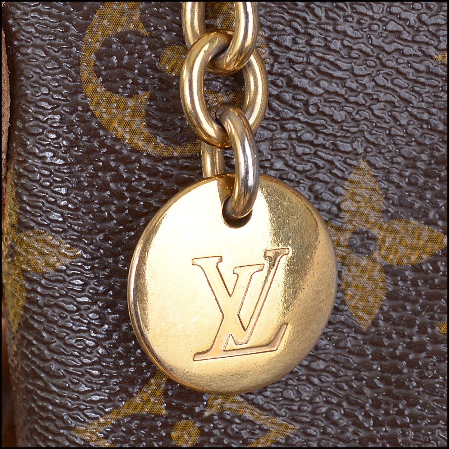 RDC15535 LOUIS VUITTON 2013 Brown LV Monogram Canvas Palermo PM Bag
