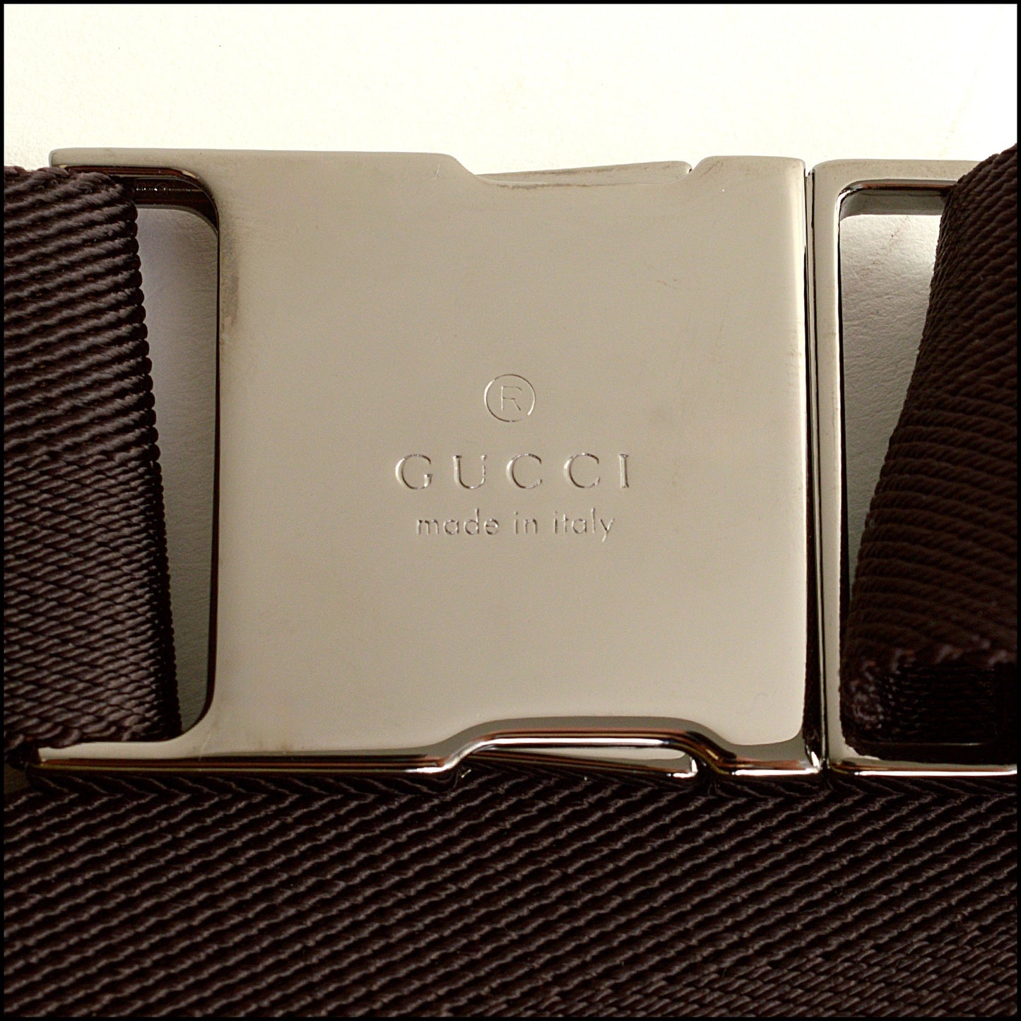 RDC14785 GUCCI Brown Monogram GG Canvas Hip Belt Bag Fanny Pack