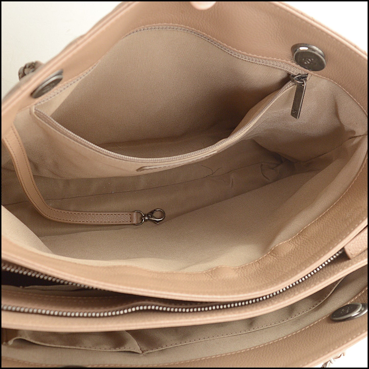 RDC15175 CHANEL '17 Brown Caviar Leather Urban Companion Shopping Tote