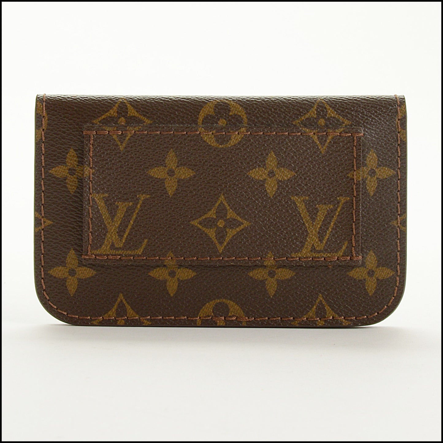 RDC15446 LOUIS VUITTON Brown Canvas Monogram Ceinture Pochette without Belt