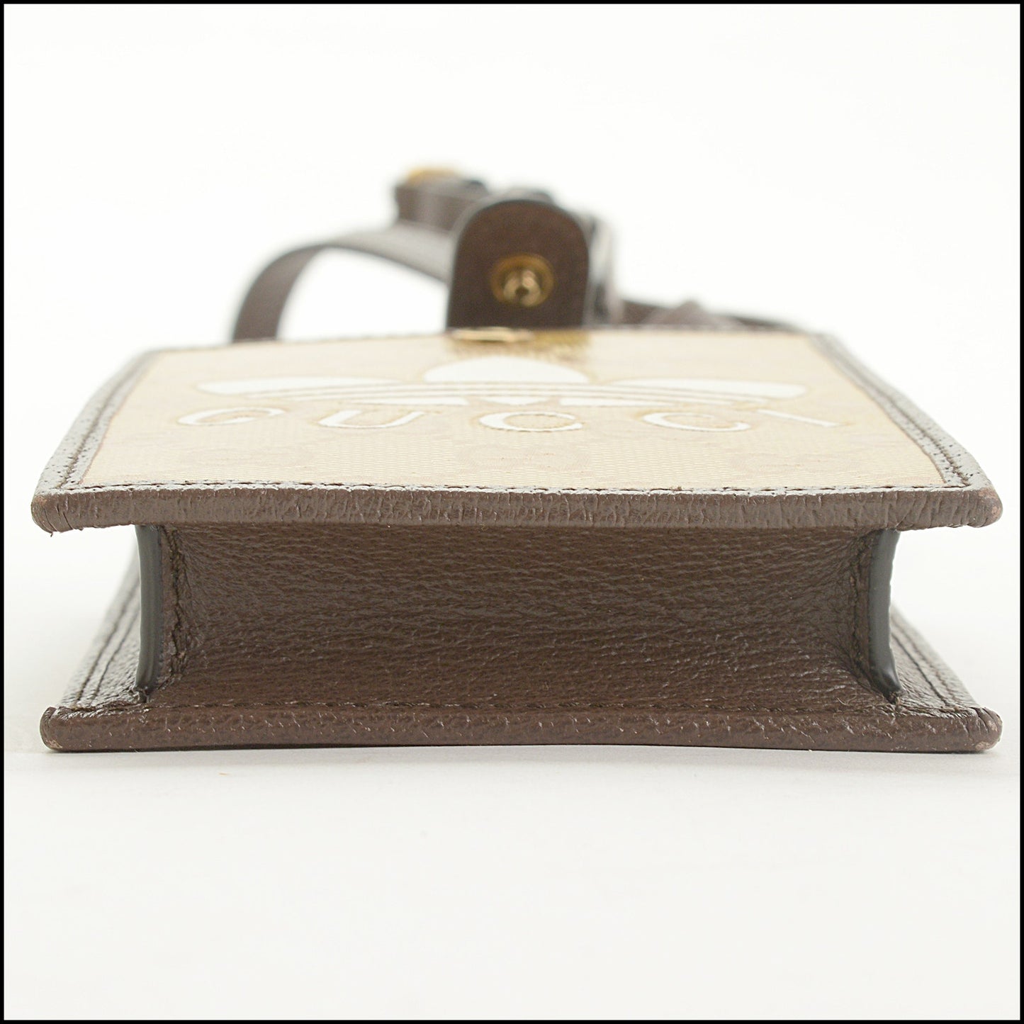 RDC15420 GUCCI x ADIDAS Brown Supreme Canvas Cell Phone Holder