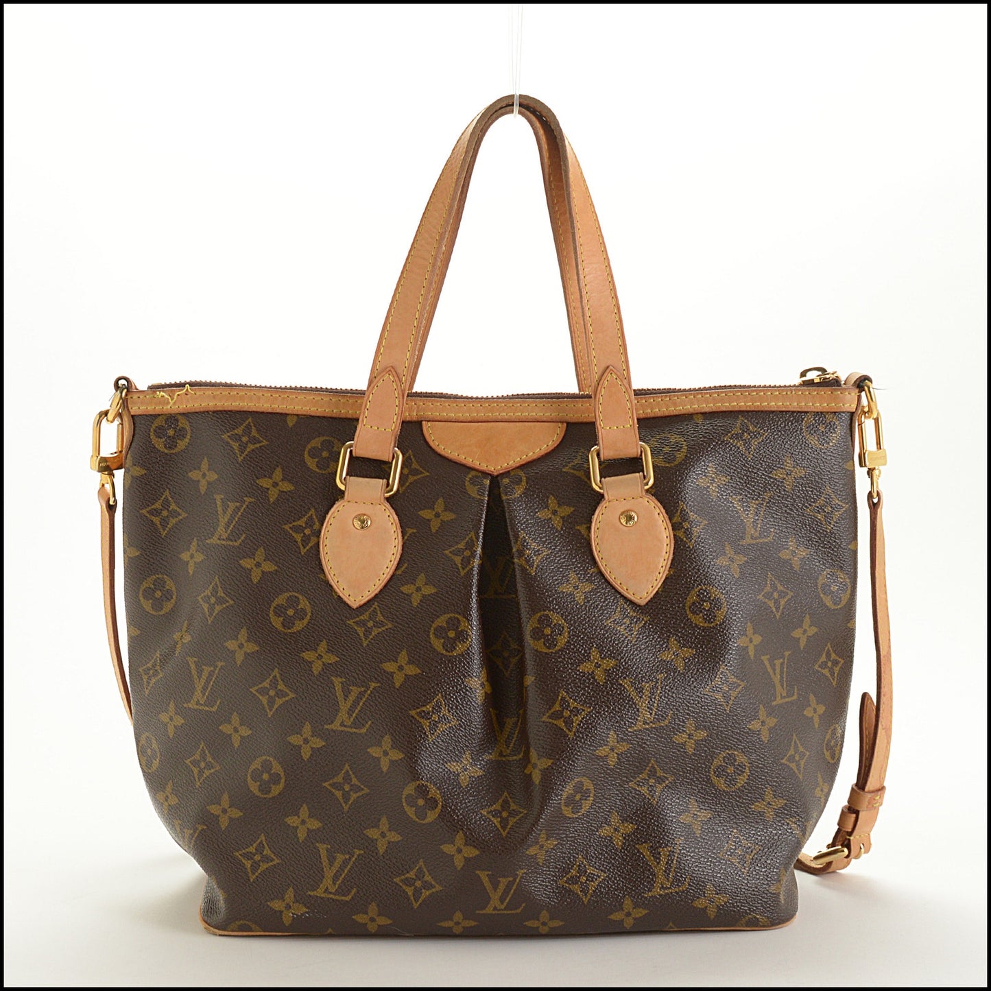 RDC15535 LOUIS VUITTON 2013 Brown LV Monogram Canvas Palermo PM Bag